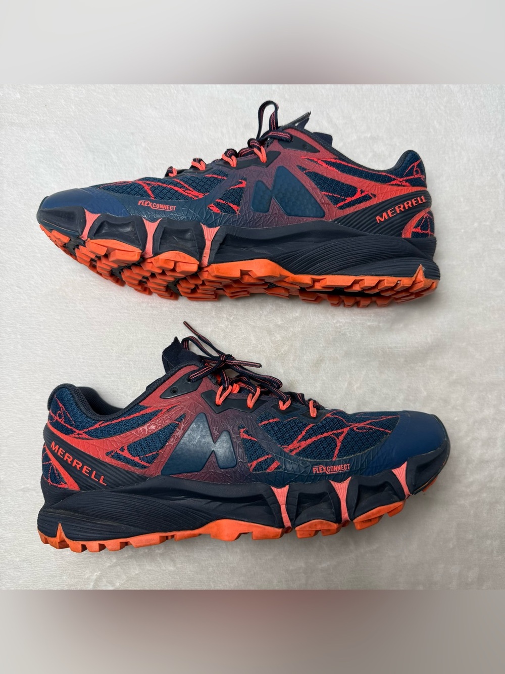 Merrell Women's Navy and Orange Trail Running Hiking Shoes